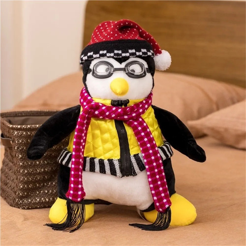 Muñeco De Peluche Negro Con Forma De Pingüino Hugsy De Joeys