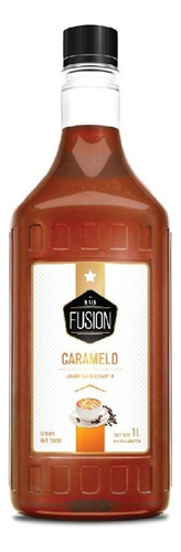 Syrup Jarabe Almibar Fusion Para Cafeteria Caramelo - 1 Lt 