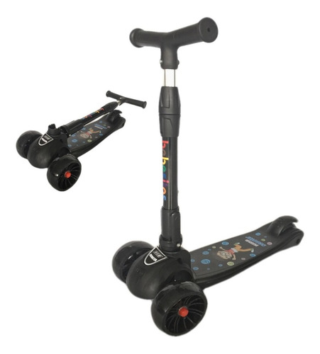 Patineta Scooter Ecualizable Bebesitos Llanta Ancha Y Luces 