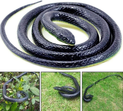 Serpiente De Goma De Jardín Realista De 50 Pulgadas De...