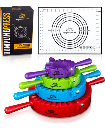 Magic Dumpling Maker Kit, Juego De 4 - Molde Ravioli, Empana