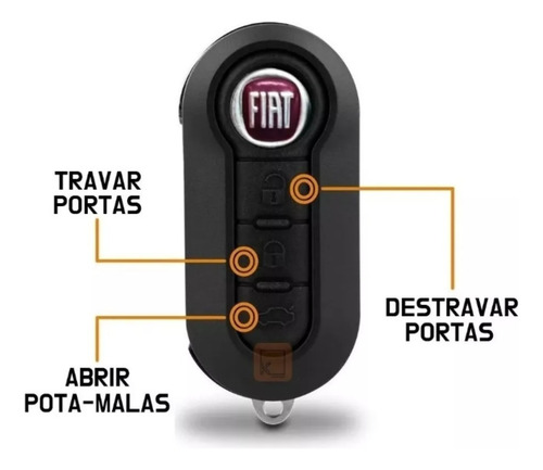 Chave Canivete Fiat Positron Uno Palio Stilo Strada Chip T42