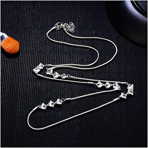 Welbijoux Collar De Cadena Con Forma De Corazón De Amor, Cad