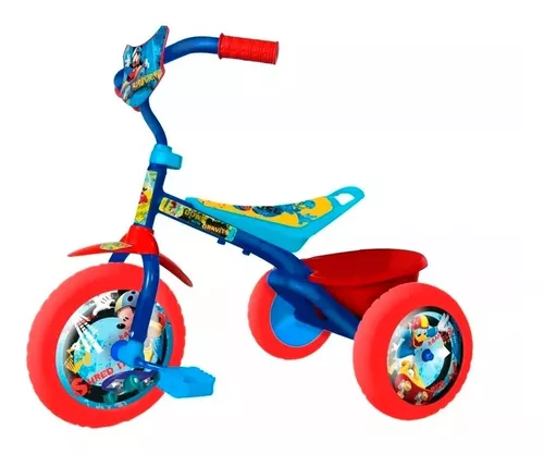 Triciclo Mickey Spiderman Minnie Canasto