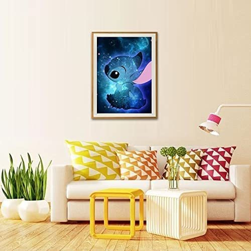 Imagen 3 de 7 de Pintura De Diamantes 5d Diseño Stitch