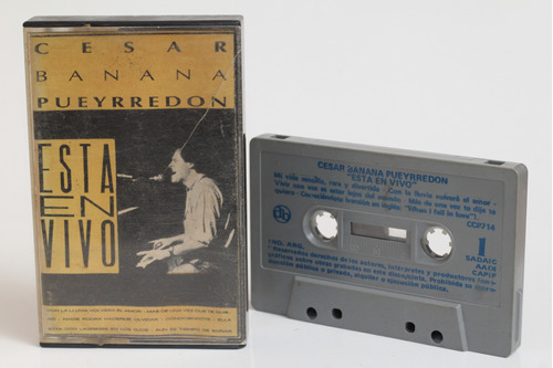 Cassette César Banana Pueyrredón Esta En Vivo 1986