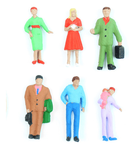 Figuras De Pessoas Para Maquetes 1/100 1606 Minitec 06 Peças