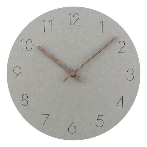 Reloj De Pared De 29 Cm, Reloj Minimalista, Gris Claro