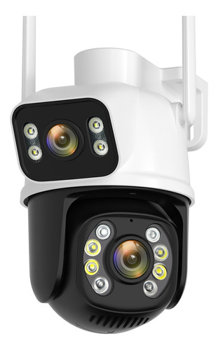 Cámara de seguridad  ANBERX A8BQ Wireless con resolución de 8MP visión nocturna incluida negra y blanca
