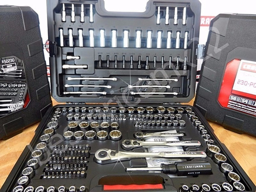 Caja De Herramientas Crasftman 230 Pz Raches Llaves Y Dados