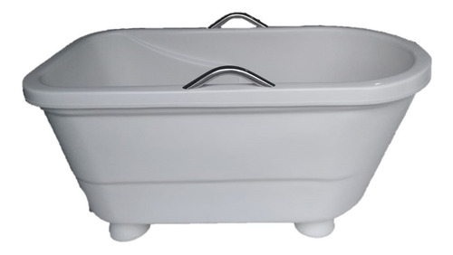 Ofurô Individual Vitoriano 1.30x70x67! Para Imersão Com Alça Branco