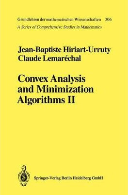 Libro Convex Analysis And Minimization Algorithms Ii - Je...