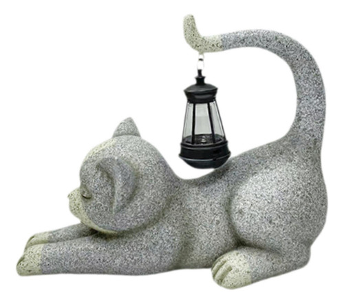 Estatua De Jardín Al Aire Libre De Gato, Regalo De Resina,