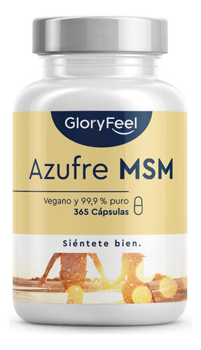 Azufre Organico Metilsulfonilmetano 99% Puro  360 Capsulas