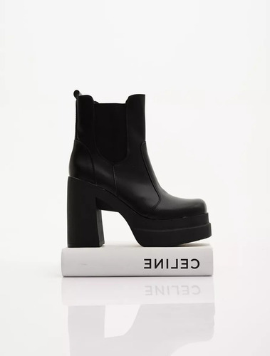 Botas Borcegos Mujer Cómodas Hello Cuero Plataforma Elastico