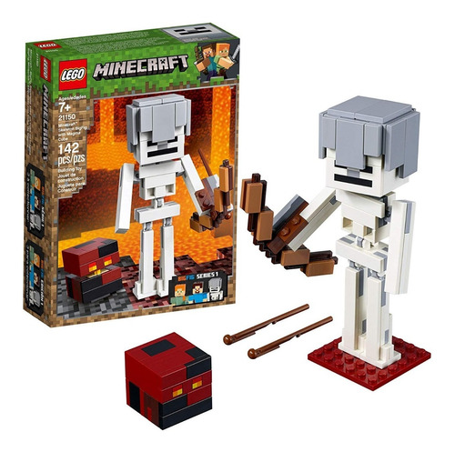 Lego Minecraft 21150 Esqueleto Con Cubo De Magma 142 Pzs