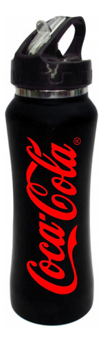 Termo Pitillo Coca-cola Botilito Aluminio Negro 650ml