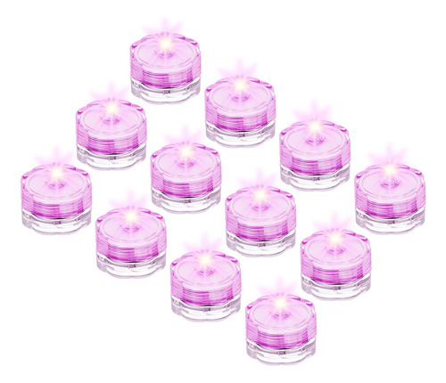 Meccanixity Velas Led Sumergibles Brillantes, Color Rosa, Im