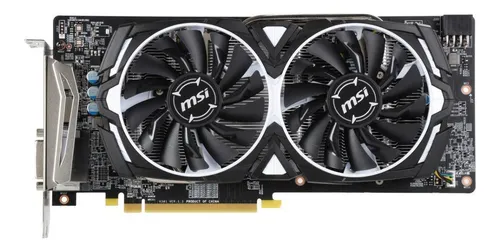 Placa De Video Msi Radeon Rx 580 Armor 8g Oc 8gb 256 bit Gdd
