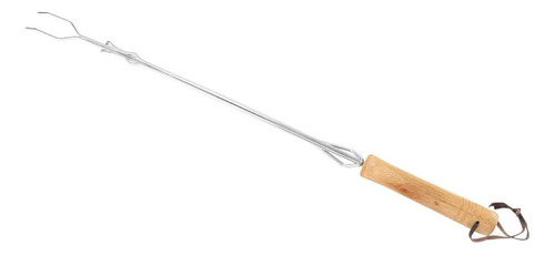 Pincho Extensible Para Parrilla Acero /mango Madera 76/53cm