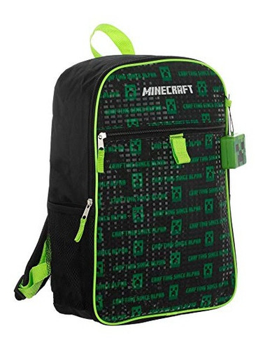Mochila Minecraft Para Niños, 5 Piezas, Material Escolar Com