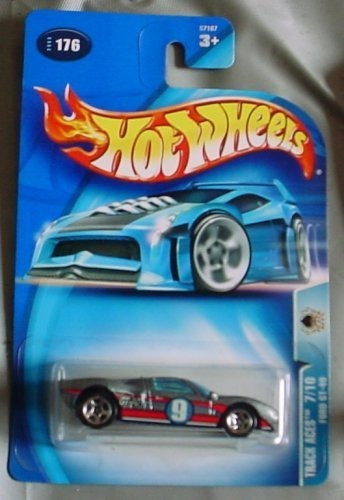 Hot Wheels 2003 Track Aces Ford Gt-40 7/10 176 Plata