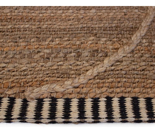 Tapete Decorativo Yute Dib Trace 120x170 Cm Modelo Natural Ancho 120 Cm Color Marrón Claro Largo 170 Cm