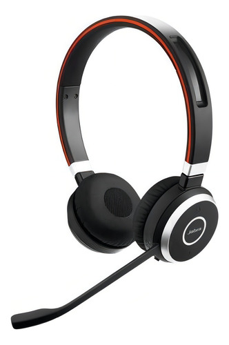 Jabra Headset Sem Fio Evolve 65 Stereo Bluetooth Duo Uc Usb Preto