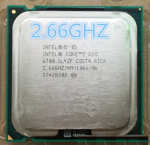 Intel E6700 Core 2 Duo 2,66ghz 4mb Bus 1066 Cache Lo Maximo