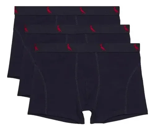 Kit 3 Cuecas Boxer Algodão Reserva