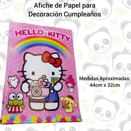 Afiche Para Piñata Cumpleaños Precio Por 2 Hello Kitty 