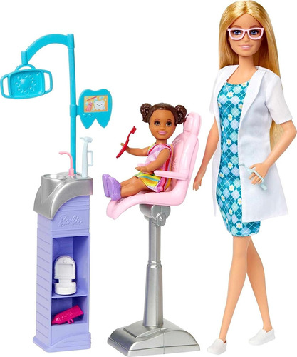 Barbie Carreras Muñeca Dentista Playset Odontóloga