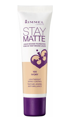 Base Líquida Rimmel London Stay Matte - Ivory 100 