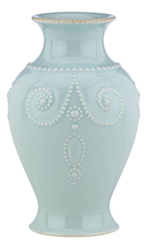 Lenox Francés Perle Flutedbouquet Jarrón 8 Azul Bluebell 8