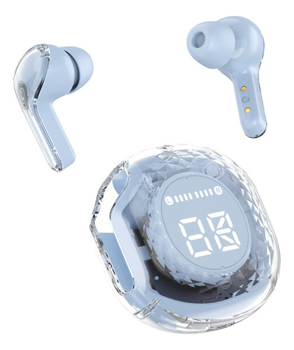 Audífonos Inalámbricos Bluetooth 5.3 Transparentes Con Cance