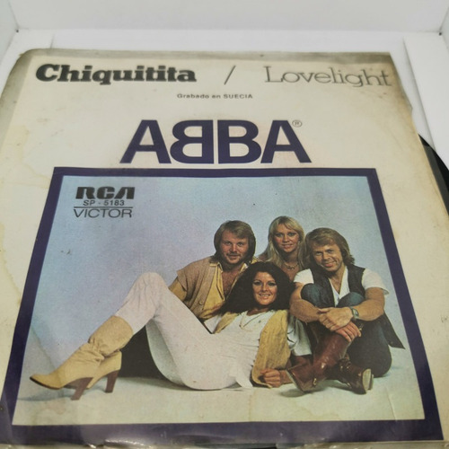 Disco 45 Rpm:abba- Chiquitita,grabado En Suecia