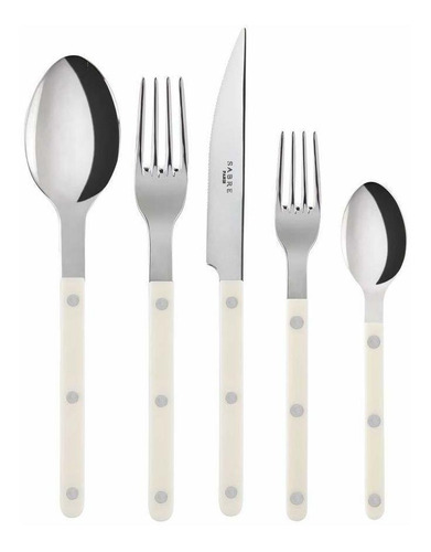 Sabre Cubiertos Bistrot Acero Inoxidable Marfil 5pcs Servici