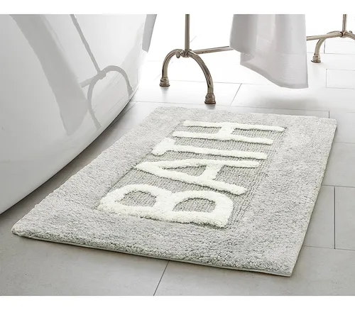 Jean Pierre Cotton Bath Rug - Soft Cotton Bath Mat - Decorac