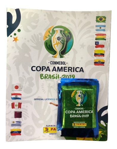 Figuritas Copa América 2019 - Album + 25 Sobres. Fyj