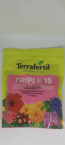 Triple 15 Fertilizante Solido Terrafertil Hidroponia Cultivo