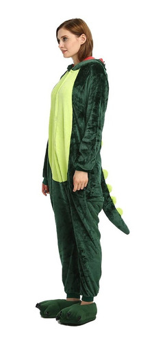 Pijama Kigurumi Polar Dinosaurio Lagarto Para Adultos