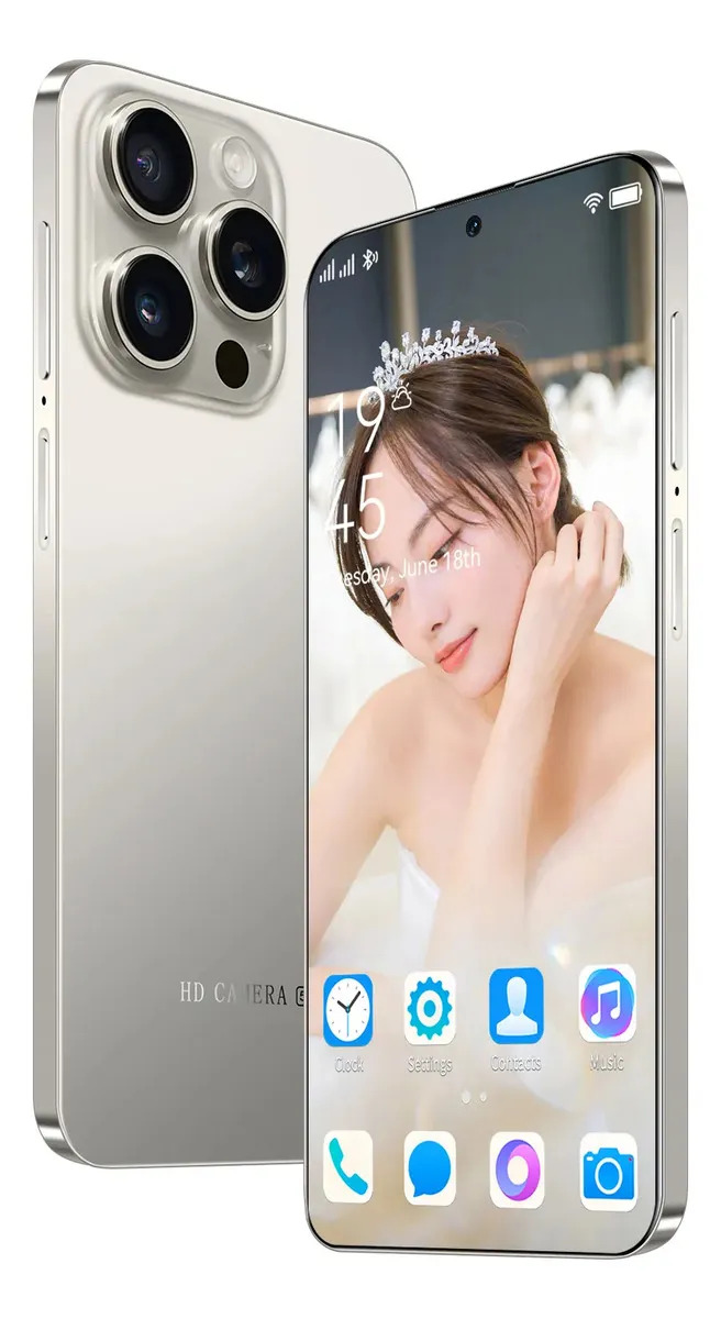 I16 Pro Max Dual Sim 2025 Últimas Más Barato Teléfono 16gb+512gb Grande Pantalla Soporta Red 5g Wifi Celular Android 14 Batería De Larga Duración