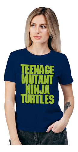 Polera Mujer Tortugas Ninja Tmnt Algodón Orgánico Wiwi