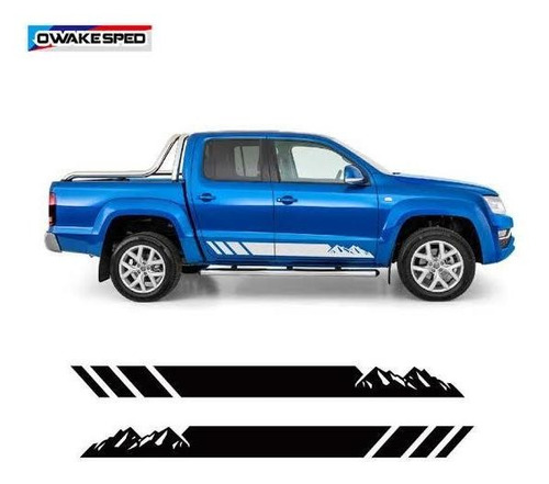 Vinil Stiker Estampado Rótulo Lateral Mountain Vw Amarok