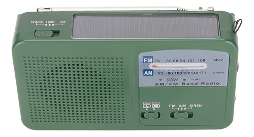 Linterna De Manivela Solar Radio 1led Linterna De Radio De