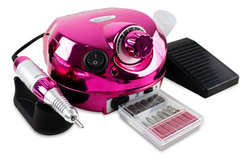 Lixadeira Motor Elétrica Unhas Nail Drill Porquinho Pink 110V/220V