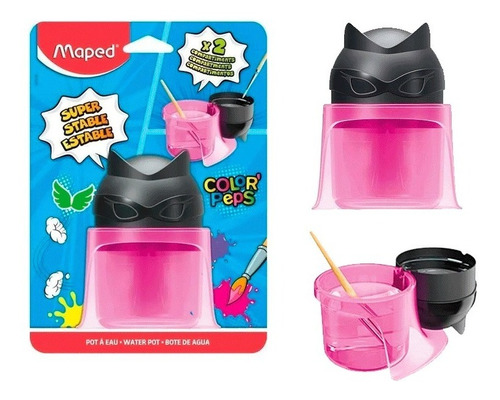 Vaso Pote De Agua Maped Colorpeps Para Tempera - Pinceles