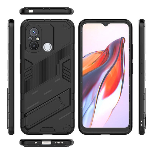 Redmi 12c Funda Uso Rudo Case + Cristal 9d Pengke