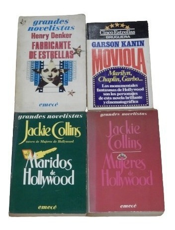 Lote De 4 Libros De Historias De Hollywood Jackie Colli&-.
