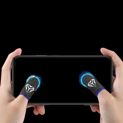 2 Uds., Controlador De Juego Transpirable Con Funda Azul